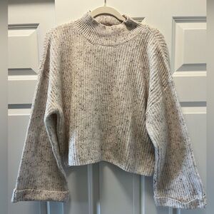 Blu Pepper High Neck Bell Sleeve Sweater